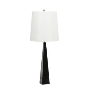 Lampa stołowa ASCENT ASCENT-TL-BLK-W oprawa w kolorze czarnym z białym abażurem ELSTEAD LIGHTING