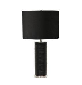 Lampa stołowa RIPPLE RIPPLE-TL-BLK oprawa w kolorze czarnym z elementami polerowanego niklu ELSTEAD LIGHTING