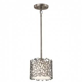 Lampa wisząca Silver Coral KL-SILVER-CORAL-MP Kichler pojedyncza oprawa w dekoracyjnym stylu