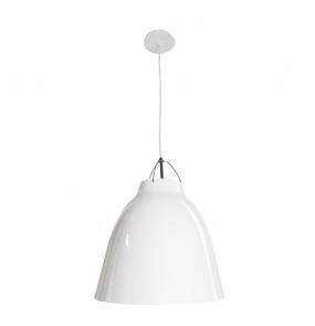 Lampa wisząca Fresco Bianco L Orlicki Design biała oprawa w minimalistycznym stylu