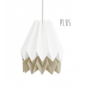 Lampa wisząca Plus Polar White/Light Taupe Orikomi dwukolorowa oprawa w dekoracyjnym stylu