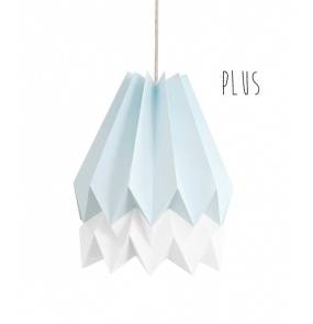 Lampa wisząca Plus Mint Blue/Polar White Orikomi niebiesko-biała oprawa w dekoracyjnym stylu