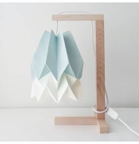 Lampa stołowa Table Mint Blue/Polar White Orikomi niebiesko-biała oprawa w minimalistycznym stylu