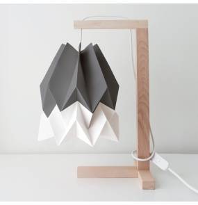 Lampa stołowa Table Alpine Grey/Polar White Orikomi szaro-biała oprawa w minimalistycznym stylu