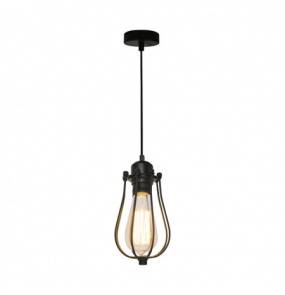 Lampa wisząca Horta P14030C Zuma Line czarna oprawa w dekoracyjnym stylu