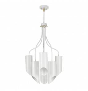 Lampa wisząca Quinto 6 WAB Elstead Lighting nowoczesna nowoczesna oprawa w kolorze białym
