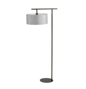 Lampa podłogowa BALANCE BALANCE-FL-DBG oprawa w kolorze ciemnobrązowym ze srebrnym abażurem ELSTEAD LIGHTING