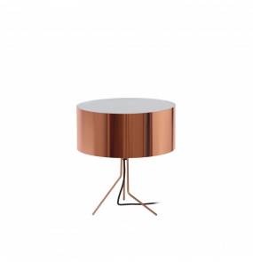 Lampa stołowa Diagonal 855C-G05X1A-37-SM Exo nowoczesna oprawa w kolorze miedzi