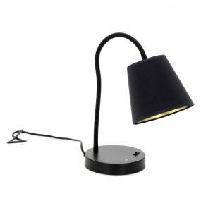 Lampa biurkowa Montecarlo 907A-G05X1A-02-CB Exo nowoczesna oprawa w kolorze czarnym