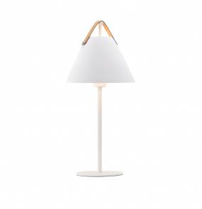 Lampa stołowa STRAP 46205001 oprawa w kolorze białym ze skórzanymi elementami NORDLUX