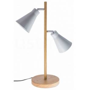 Lampa stołowa BOURNE 2L LS-MT1588 Auhilon oświetlenie w kolorze białym