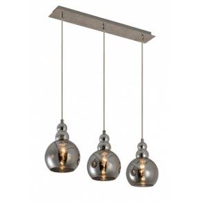 Lampa wisząca AKSO III CR MD1632-3A Chrome Auhilon potrójna oprawa świetlna w kolorze chromu