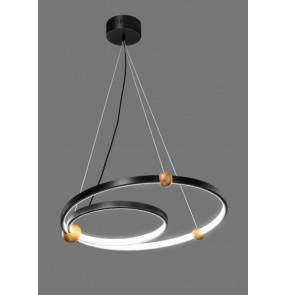 Lampa wisząca VISION P2820-32W Auhilon nowoczesna oprawa świetlna w kolorze czerni