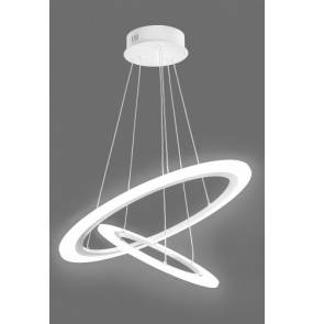 Lampa wiszaca SATURN-46W P8356A-46W Auhilon oprawa świetlna w kolorze białym w kształcie ringów