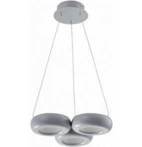 Lampa wisząca TYTANIO 3L LED Szary MD16012A-3L SG Auhilon oprawa świetlna w kolorze szarym