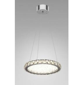 Lampa wisząca MARBELLA LED 24W MD1134-24R Auhilon kryształowa oprawa świetlna w kształcie ringu