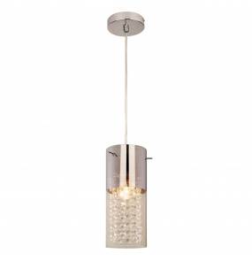 Lampa wisząca Zara 1 LP-5221/1P Light Prestige srebrna oprawa w stylu nowoczesnym