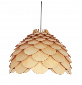 Lampa wisząca BURGO LP-101335/1P L Light Prestige drewniana oprawa w stylu nowoczesnym