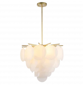 Lampa wisząca TROMSO P04094BR COSMOLight mosiężnym oprawa w stylu design 