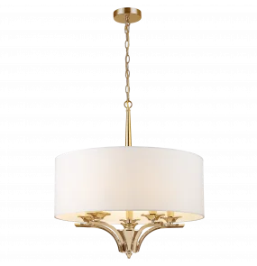 Lampa wisząca ATLANTA P05797AU COSMOLight klasyczna oprawa w kolorze złotym