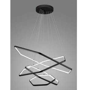 Lampa wisząca GASPAR 4L P1606-4L Auhilon oprawa w kolorze czarnym