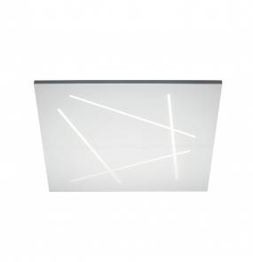 Plafon Flat 0002.20.BI W VIVIDA International efektowna lampa sufitowa w kolorze białym | LED | ciepła barwa | mały