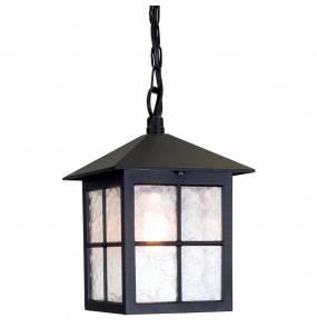 Lampa wisząca zewnętrzna Winchester BL18B Elstead Lighting czarna oprawa w klasycznym stylu