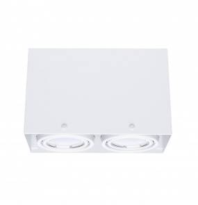 LAMPA SUFITOWA BLOCCO BIAŁA 2x7W GU10 LED