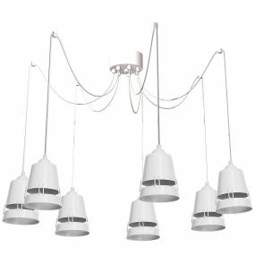 Lampa Wisząca APOLLO WHITE 7xE27