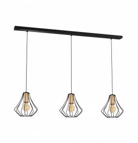 Lampa wisząca WILL BLACK 3xE27