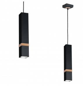 Lampa wisząca VIDAR BLACK 1xGU10