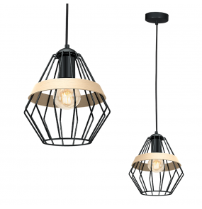 Lampa wisząca CLIFF BLACK 1xE27