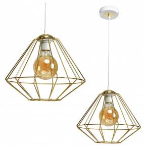 Lampa wisząca LUPO WHITE/GOLD 1xE27