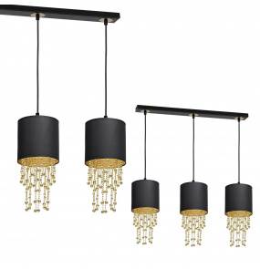 Lampa wisząca MLP64400 ALMERIA BLACK/GOLD 3xE27