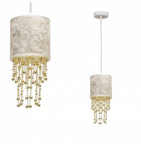 Lampa wisząca MLP6444 ALMERIA WHITE/GOLD 1xE27