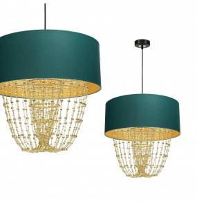 Lampa wisząca ALMERIA GREEN/GOLD 1xE27