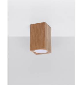 Plafon KEKE 10 SL.1040 Sollux Lighting dąb oprawa natynkowa drewniana
