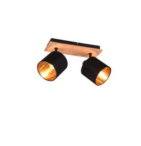 Lampa sufitowa TOMMY R81332030 oprawa w kolorze drewna, czerni i złota RL