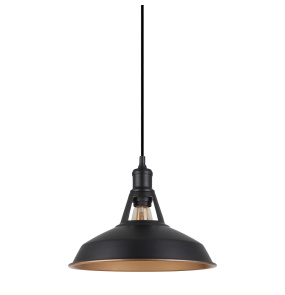 Lampa wisząca Freya MDM-2315/1 M BK+GD oprawa w kolorze czerni i złota ITALUX