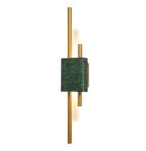 Kinkiet ELLIE ST-7007W-GREEN oprawa w kolorze zielonego marmuru i złota Step Into Design