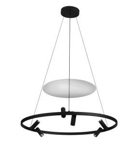 Lampa wisząca ALMERIA LP-907/1P BK oprawa w kolorach czarnym i białym LIGHT PRESTIGE