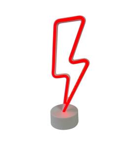 Lampa dekoracyjan neon LIGHTNING FM-NB28 oprawa w kolorze czerwonym ZUMA LINE