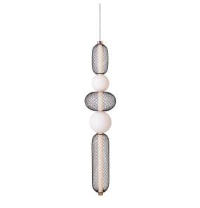 Lampa wisząca BORA B P0592 oprawa w kolorze czerni i złota MAXLIGHT