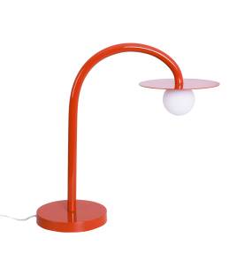 Lampa stołowa ENIGMA T0060 oprawa w kolorze czerwonym MAXLIGHT