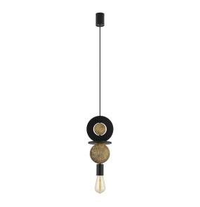 Lampa wisząca DROPS WOOD E 11177 oprawa w kolorze czarnym NOWODVORSKI LIGHTING