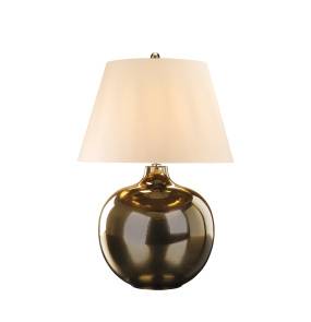 Lampa stołowa OTTOMAN OTTOMAN-TL-IV oprawa w kolorze brązowym z abażurem w kolorze kości słoniowej ELSTEAD LIGHTING