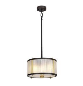 Lampa wisząca CORONA DL-CORONA-2P-BAB oprawa w kolorze starego brązu i mosiądzu ELSTEAD LIGHTING