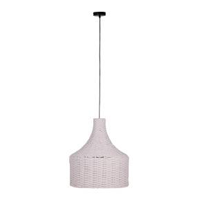 Lampa wisząca 102392 oprawa w kolorze czarnym z białym abażurem DIJK