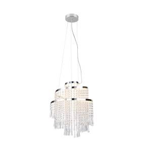 Lampa wisząca POMP R37341106 oprawa w kolorze srebrnym + pilot RL