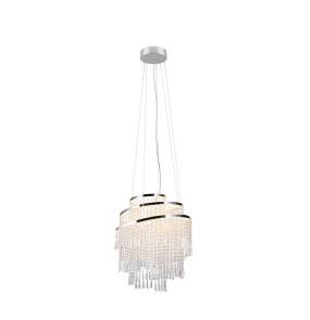 Lampa wisząca POMP R37349106 oprawa w kolorze srebrnym + pilot RL